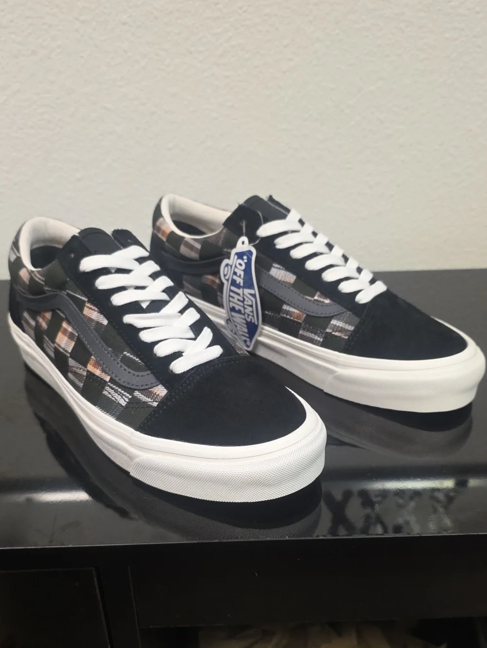 Vans Vault Old Skool 36 DX Bricolage Check Mens 8 Womens 9.5 New